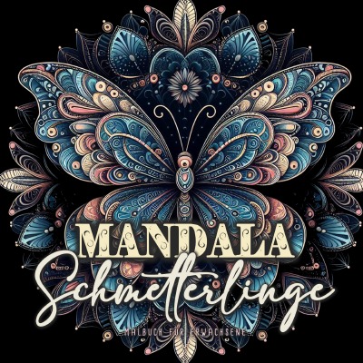 'Cover von Mandala Schmetterlinge Malbuch für Erwachsene'-Cover