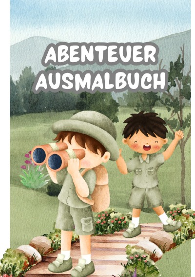 'Cover von Abenteuer Ausmalbuch'-Cover