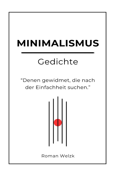 'Cover von Minimalismus Gedichte'-Cover