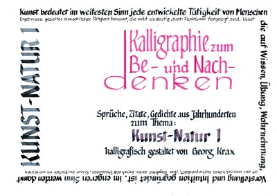 'Cover von Kunst-Natur 1'-Cover