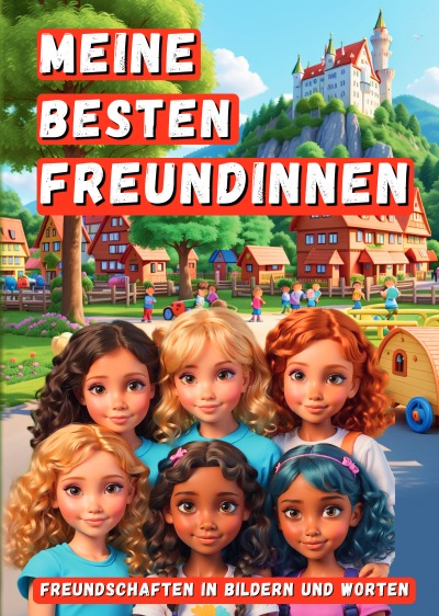 'Cover von Meine besten Freundinnen: Ein spanndendes Freundebuch für coole Mädchen: Geheimnisse, Rätsel, Abenteuer & Erinnerungen für die Schulzeit'-Cover