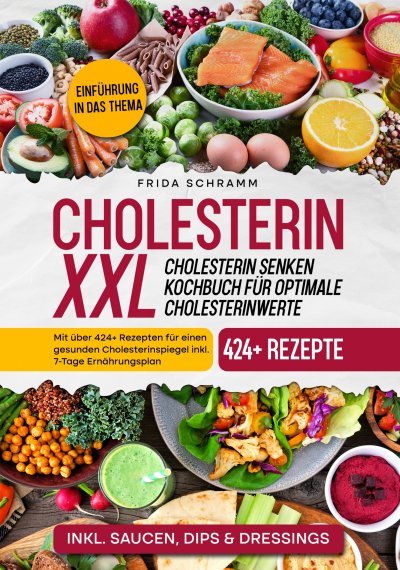 'Cover von Cholesterin XXL – Cholesterin senken Kochbuch für optimale Cholesterinwerte'-Cover