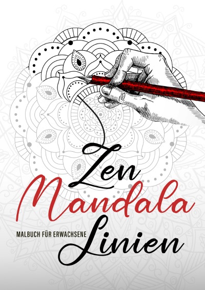 'Cover von Zen Mandala Linien Malbuch für Erwachsene'-Cover