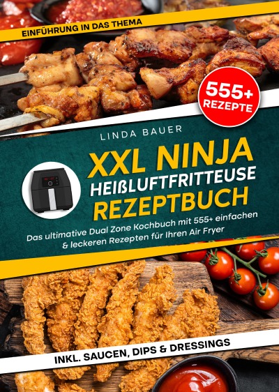 'Cover von XXL Ninja Heißluftfritteuse Rezeptbuch'-Cover