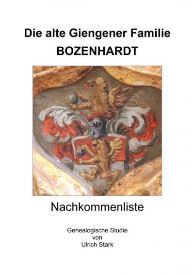 'Cover von Die alte Giengener Familie BOZENHARDT'-Cover