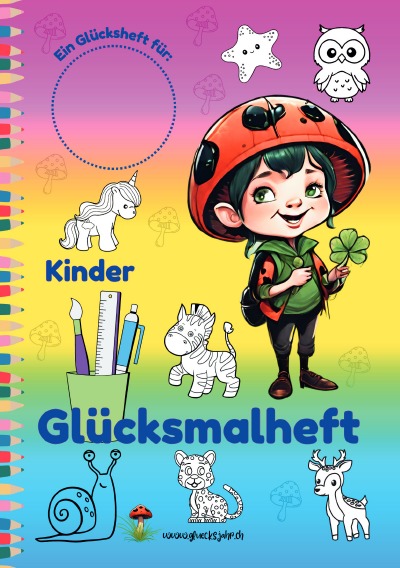 'Cover von Kinder Glücksmalheft'-Cover