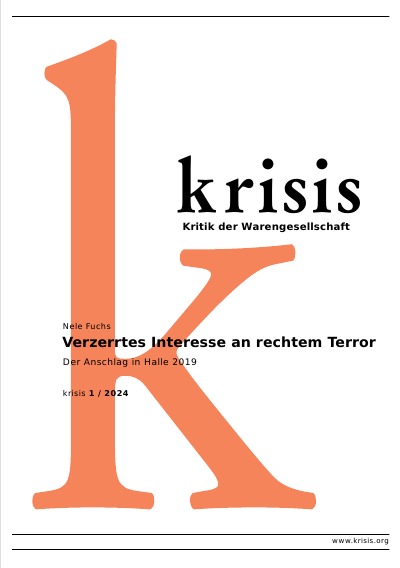 'Cover von Verzerrtes Interesse an rechtem Terror – krisis 1/ 2024'-Cover