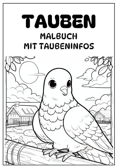 'Cover von Tauben Malbuch'-Cover