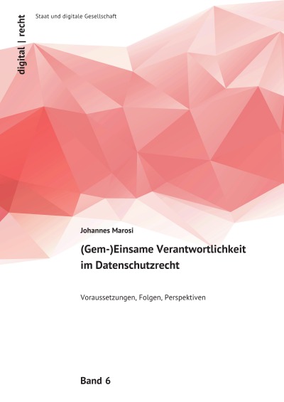 'Cover von (Gem-)Einsame Verantwortlichkeit im Datenschutzrecht'-Cover