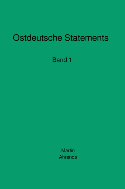 'Cover von Ostdeutsche Statements'-Cover