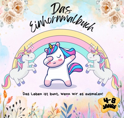 'Cover von Das Einhornmalbuch'-Cover