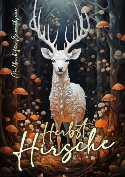 'Cover von Herbst Hirsche Malbuch für Erwachsene'-Cover