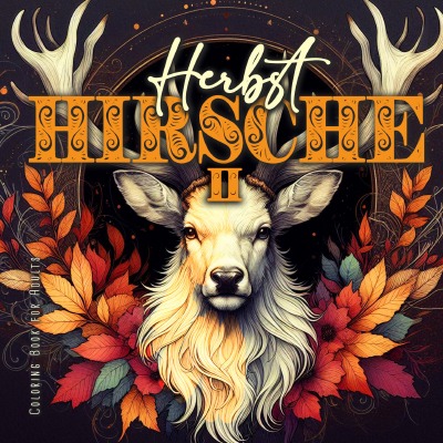 'Cover von Herbst Hirsche Malbuch für Erwachsene 2'-Cover