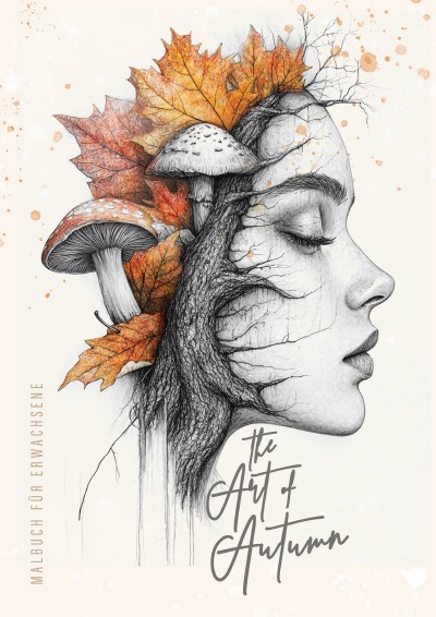 'Cover von The Art of Autumn Malbuch für Erwachsene'-Cover