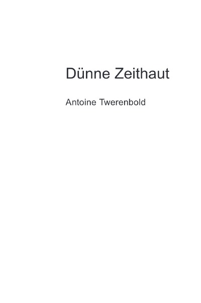 'Cover von Dünne Zeithaut'-Cover