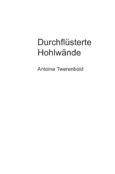 'Cover von Durchflüsterte Hohlwände'-Cover