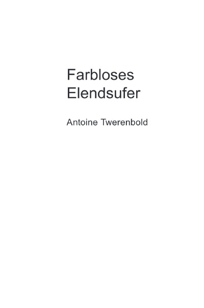 'Cover von Farbloses Elendsufer'-Cover