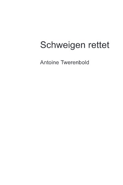 'Cover von Schweigen rettet'-Cover