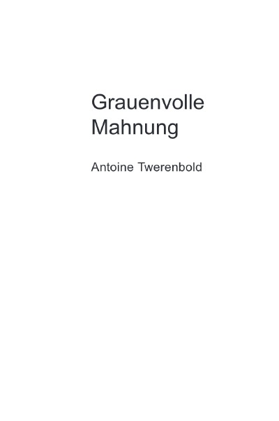 'Cover von Grauenvolle Mahnung'-Cover