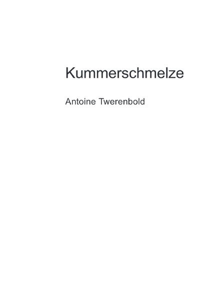 'Cover von Kummerschmelze'-Cover