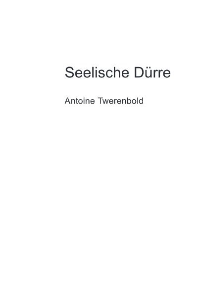 'Cover von Seelische Dürre'-Cover