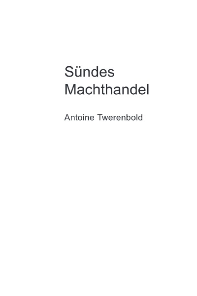 'Cover von Sündes Machthandel'-Cover