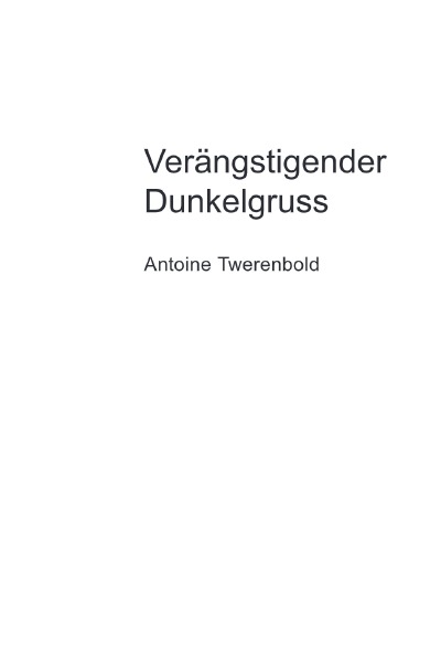 'Cover von Verängstigender Dunkelgruss'-Cover