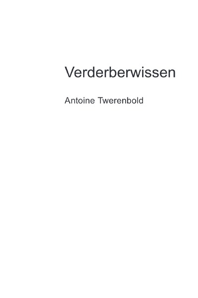 'Cover von Verderberwissen'-Cover