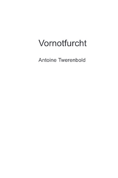 'Cover von Vornotfurcht'-Cover