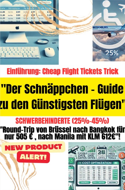 'Cover von Der Schnäppchen – Guide zu den Günstigsten Flügen – Schwerbehinderte (25%-45%)'-Cover