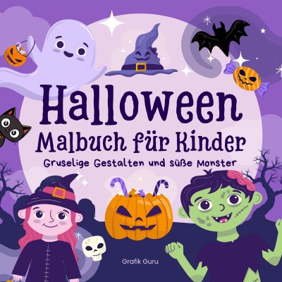 'Cover von Halloween Malbuch für Kinder'-Cover