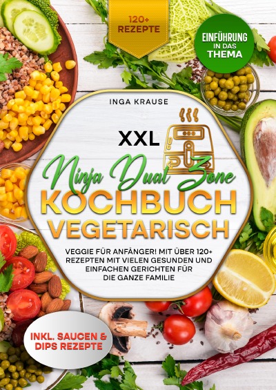 'Cover von XXL Ninja Dual Zone Kochbuch Vegetarisch'-Cover