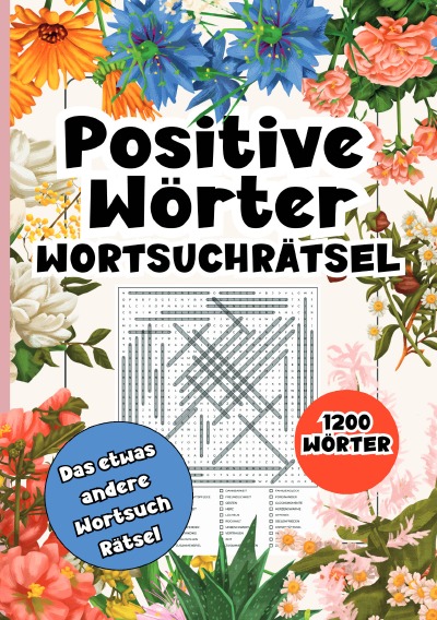 'Cover von Wortsuchrätsel Positive Wörter- 1200 Wörter'-Cover