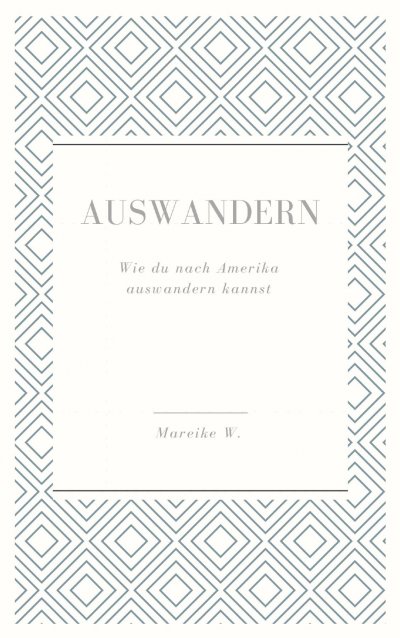 'Cover von Auswandern'-Cover