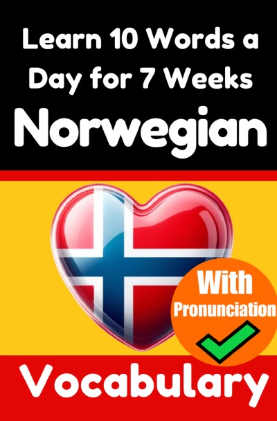 'Cover von Norwegian Vocabulary Builder: Learn 10 Words a Day for 7 Weeks | The Daily Norwegian Challenge'-Cover