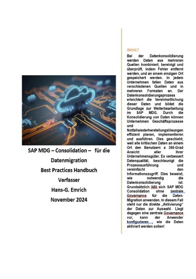 'Cover von SAP Master Data Governance – Consolidation  für die Datenmigration – Best Practices Handbuch mit Anwendungsbeispielen'-Cover