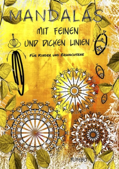 'Cover von Mandalas mit feinen und dicken Linien'-Cover