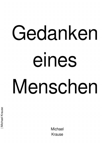 'Cover von Gedanken eines Menschen'-Cover