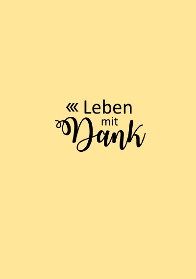 'Cover von Leben mit Dank'-Cover