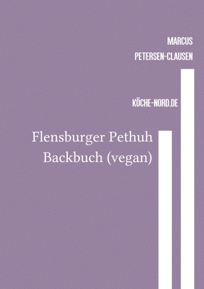 'Cover von Flensburger Pethuh Backbuch (vegan)'-Cover