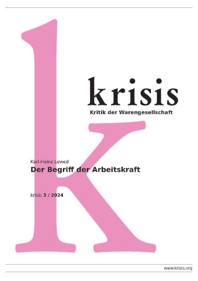 'Cover von Der Begriff der Arbeitskraft – krisis 3/2024'-Cover