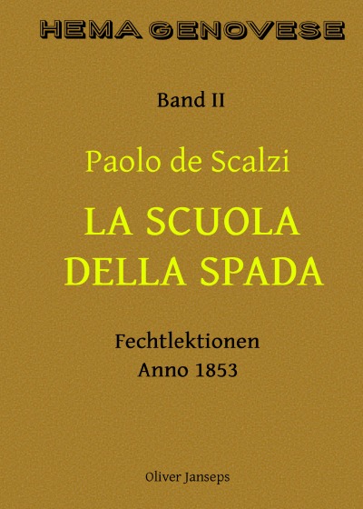 'Cover von Paolo de Scalzi – Scuola della Spada'-Cover