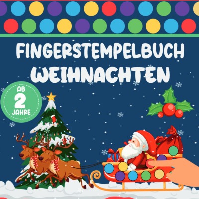 'Cover von Fingerstempelbuch Weihnachten'-Cover