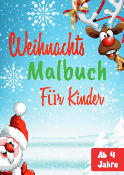 'Cover von Weihnachtsmalbuch für Kinder ab 4 Jahre'-Cover