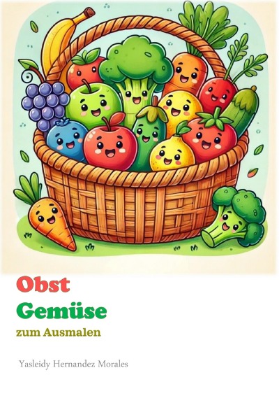 'Cover von Obst und Gemüse zum Ausmalen'-Cover