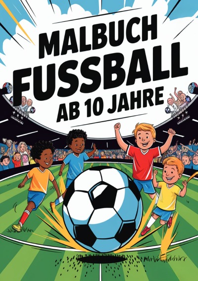 'Cover von Malbuch Fussball ab 10 Jahre'-Cover