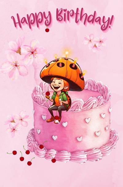 'Cover von Happy Rosa Geburtstag'-Cover