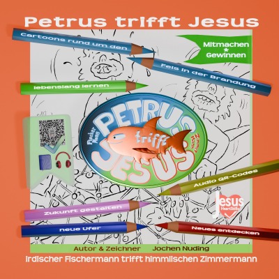 'Cover von Petrus trifft Jesus zum Ausmalen'-Cover