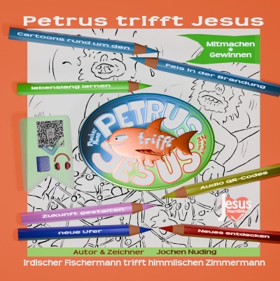 'Cover von Petrus trifft Jesus zum Ausmalen'-Cover