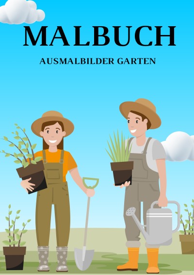 'Cover von Malbuch Ausmalbilder Garten'-Cover